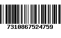 Código de Barras 7310867524759