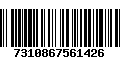 Código de Barras 7310867561426