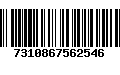 Código de Barras 7310867562546