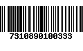 Código de Barras 7310890100333