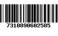 Código de Barras 7310890602585