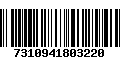 Código de Barras 7310941803220