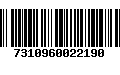 Código de Barras 7310960022190