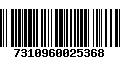 Código de Barras 7310960025368