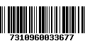 Código de Barras 7310960033677