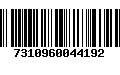 Código de Barras 7310960044192