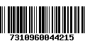 Código de Barras 7310960044215