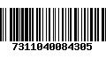 Código de Barras 7311040084305