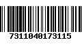 Código de Barras 7311040173115