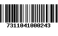 Código de Barras 7311041000243