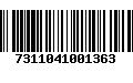 Código de Barras 7311041001363