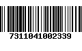 Código de Barras 7311041002339