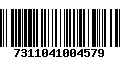 Código de Barras 7311041004579