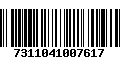 Código de Barras 7311041007617