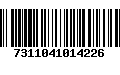 Código de Barras 7311041014226