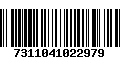 Código de Barras 7311041022979