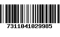 Código de Barras 7311041029985