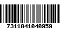 Código de Barras 7311041040959