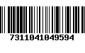 Código de Barras 7311041049594