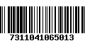 Código de Barras 7311041065013