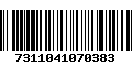 Código de Barras 7311041070383