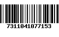 Código de Barras 7311041077153