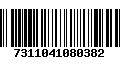 Código de Barras 7311041080382