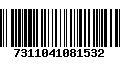 Código de Barras 7311041081532