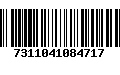 Código de Barras 7311041084717