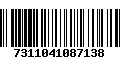 Código de Barras 7311041087138