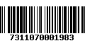 Código de Barras 7311070001983