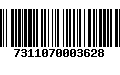 Código de Barras 7311070003628