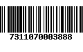 Código de Barras 7311070003888