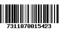 Código de Barras 7311070015423