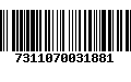 Código de Barras 7311070031881