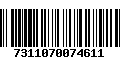 Código de Barras 7311070074611