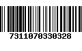 Código de Barras 7311070330328