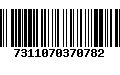 Código de Barras 7311070370782