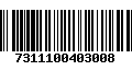 Código de Barras 7311100403008