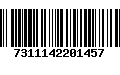 Código de Barras 7311142201457