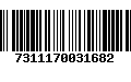 Código de Barras 7311170031682