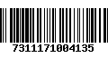 Código de Barras 7311171004135