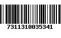 Código de Barras 7311310035341