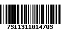 Código de Barras 7311311014703