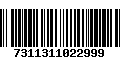 Código de Barras 7311311022999