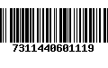 Código de Barras 7311440601119