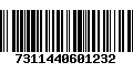 Código de Barras 7311440601232