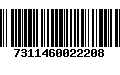 Código de Barras 7311460022208