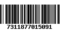 Código de Barras 7311877015091