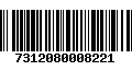 Código de Barras 7312080008221